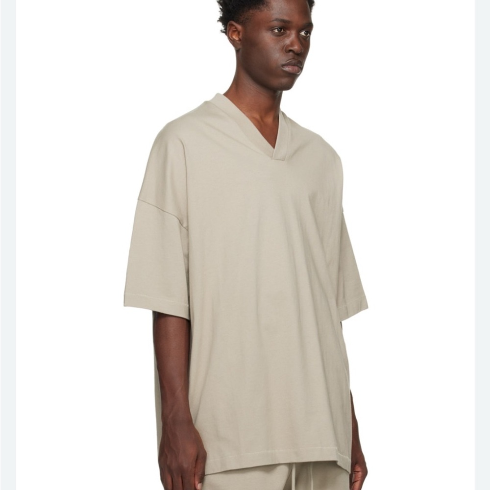 Fear of God Khaki Short Sleeve Tee